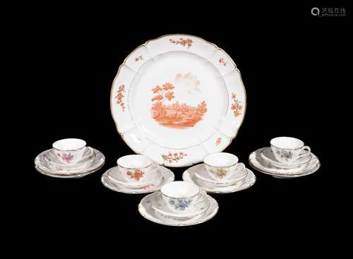 A selection of modern Nyphenburg porcelain, various dates mostly last quarter 20th century,