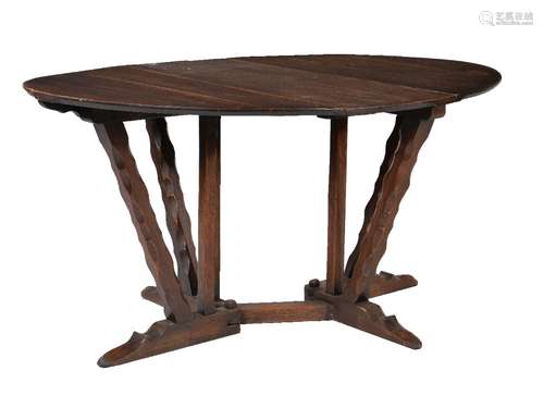 An Arts and Crafts oak gateleg table, circa 1910, attributed to Arthur Romney Green (1872-1945),