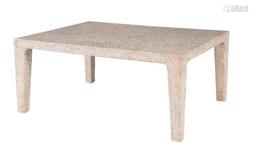 Nicky Haslem, a low centre or coffee table, of recent manufacture, mosaic finish, 46cm high, 107cm