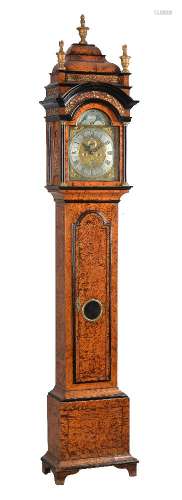 ϒ A Dutch ‘mulberry’ veneered eight-day longcase clock with moonphase