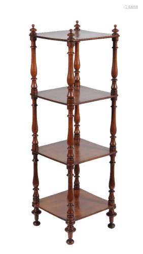 A George IV mahogany whatnot