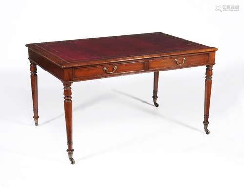 A William IV mahogany library table