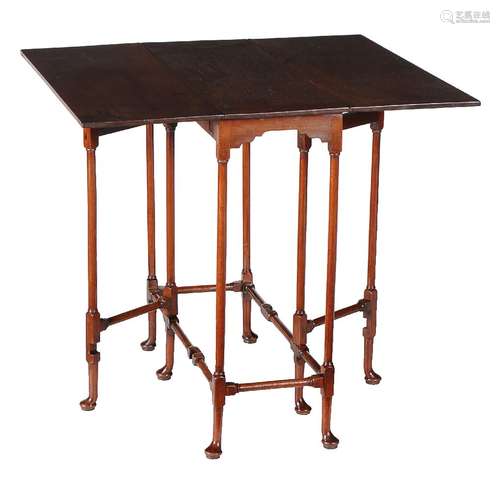 A George III mahogany spider gateleg table