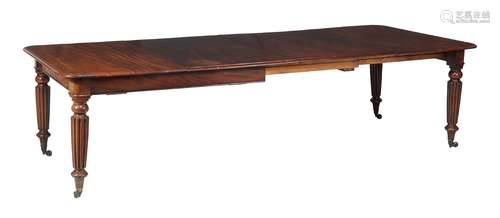 A George IV mahogany extending dining table