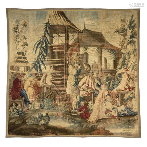 Tapisserie, laine et soie, Aubusson, avant 1754.