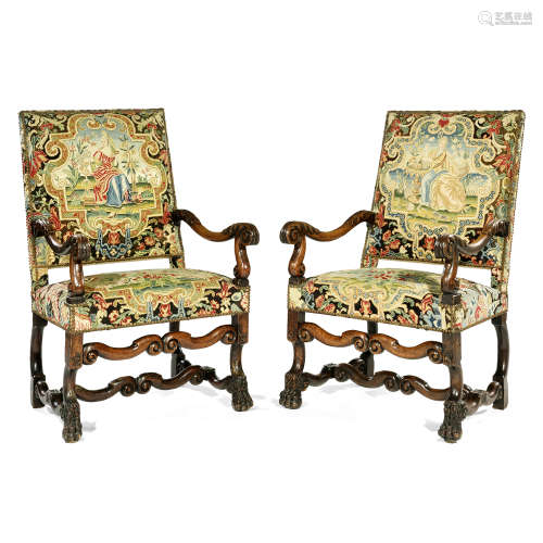 Paire de fauteuils, France du Sud, époque Louis XIV