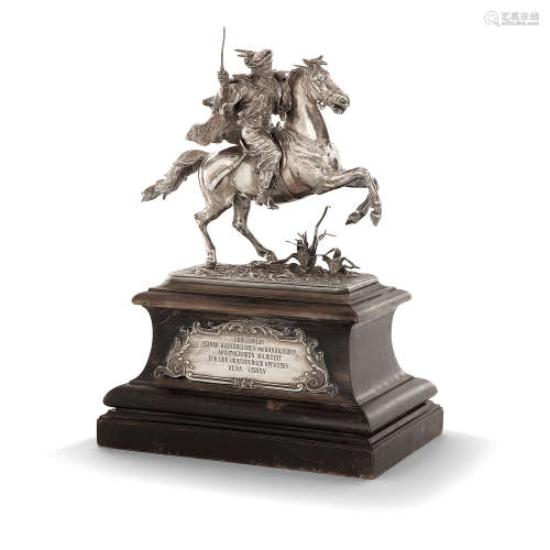 SCULPTURE EN ARGENT, ORFÈVRE JOSEPH CARL KLINKOSCH, VIENNE, VERS 1898