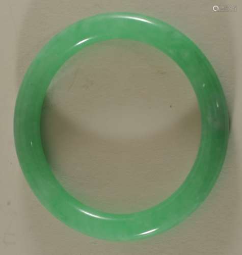 Jadeite bracelet. Deep apple green colour.