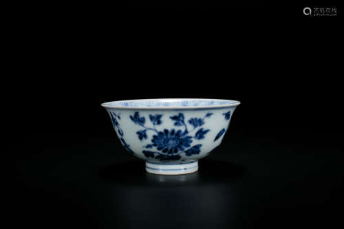 Blue And White 'Flower' Bowl