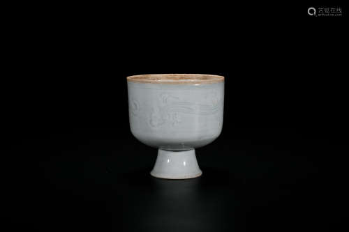 Celadon-Glazed Stem Cup
