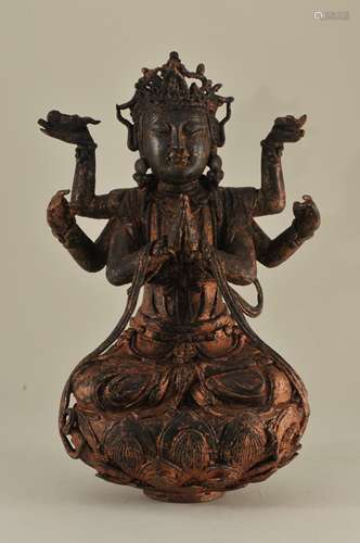 Buddhist bronze image. China. Ming period.