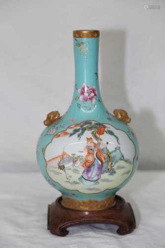 A Famille Rose Vase