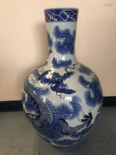 A Blue and White Porcelain Vase