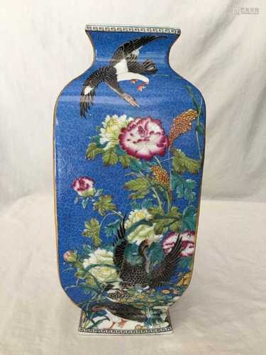 A Famille Rose Porcelain Vase