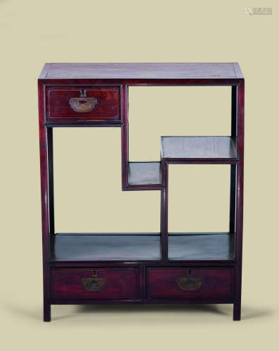 清代（1644-1911） 红木博古柜