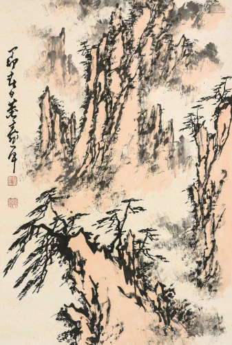 董寿平（1904～1997） 山水 立轴 设色纸本