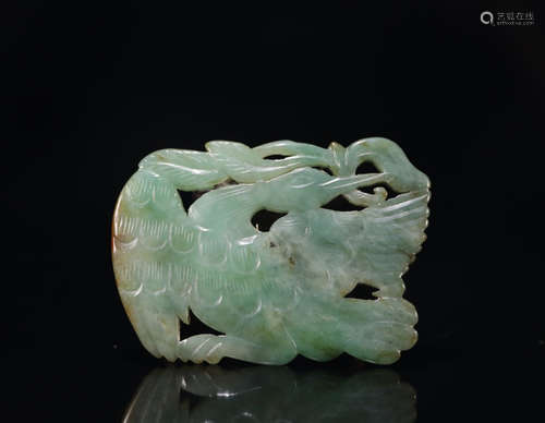 A JADEITE ORNAMENT OF GOOSE