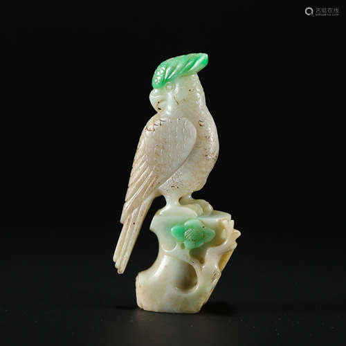 CHINESE JADEITE BIRD TABLE ITEM