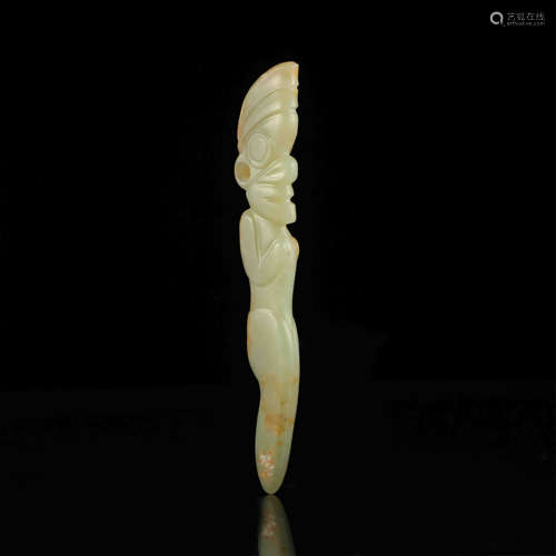 CHINESE ANCIENT JADE FIGURE