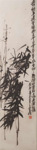 CHINESE SCROLL PAINTING OF BAMBOO