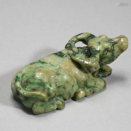 CHINESE JADEITE COUCHING OX