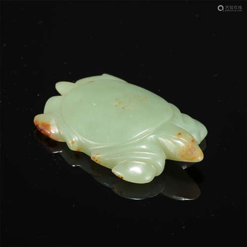 CHINESE CELADON JADE TURTLE