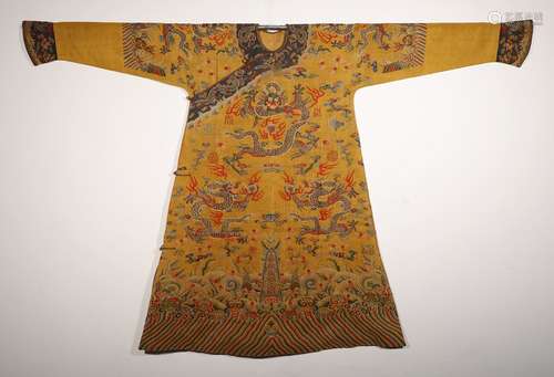 CHINESE KESI EMBROIDERY DRAGON IMPERIAL ROBE