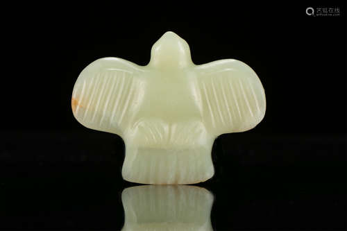 CHINESE CELADON JADE EAGLE