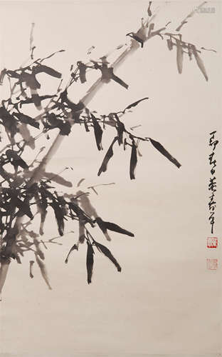 CHINESE SCROLL PAINTING OF BAMBOO