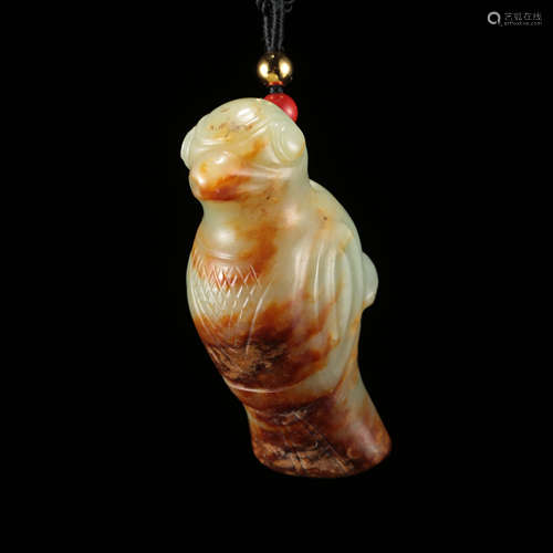 CHINESE JADE BIRD PENDANT