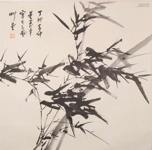 CHINESE SCROLL PAINTING OF BAMBOO