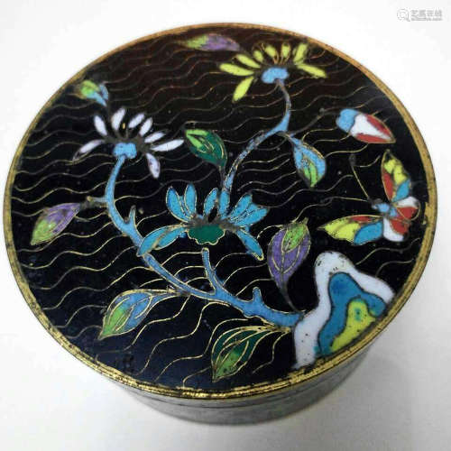 A Chinese Cloisonne Box with Cover