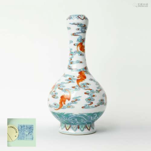 A Chinese Dou-Cai Porcelain Porcelain Vase