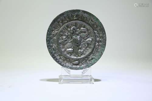 A Chinese Bronze Mirror