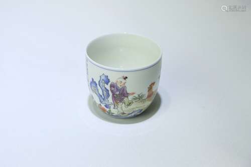 A Chinese Famille-Rose Porcelain Cup