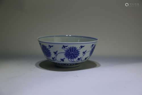 A Chinese Blue and White Porcelain Bowl