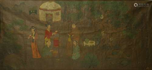 A Chinese Painting on silk