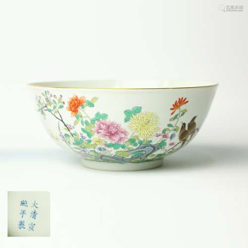 A Chinese Famille-Rose Porcelain Bowl