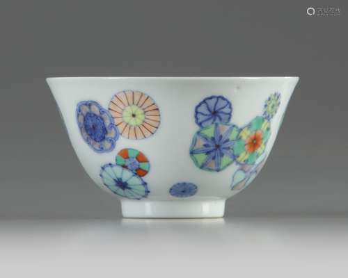 A Chinese doucai 'flower-balls' bowl