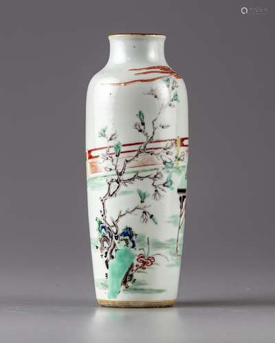 A Chinese Famille verte vase