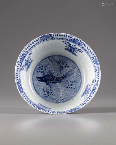 A Chinese blue and white bowl