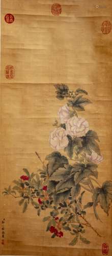 A handscroll depicting flowers