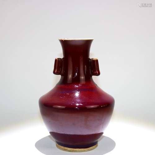 A Chinese Red Glazed Porcelain Vase