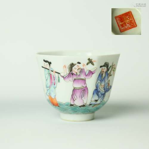 A Chinese Famille-Rose Porcelain Cup