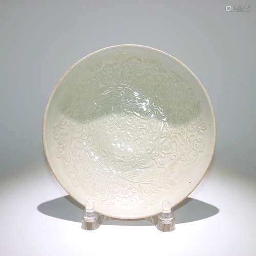 A Chinese Ding-Type Porcelain Plate