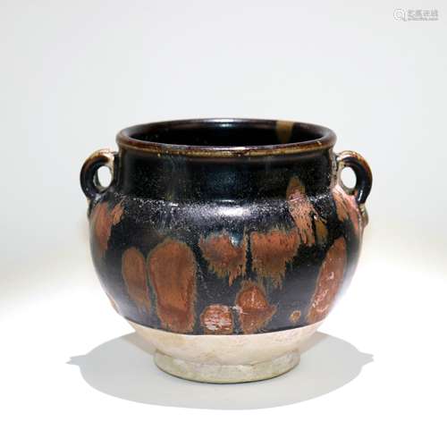 A Chinese Black Glazed Porcelain Jar