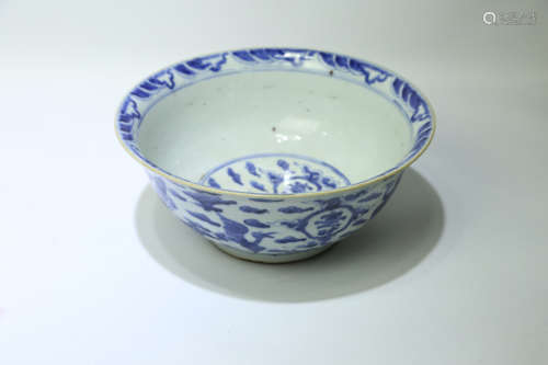 A Chinese Blue and White Porcelain Bowl