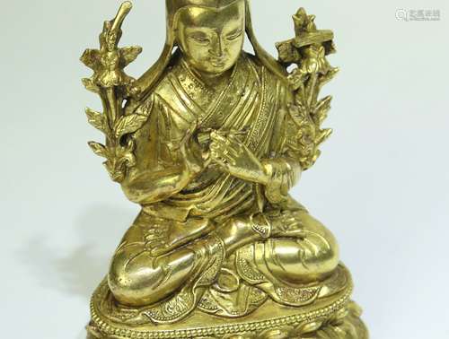 A Chinese Gilt Bronze Buddha