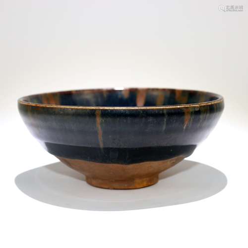 A Chinese Black Glazed Porcelain Bowl