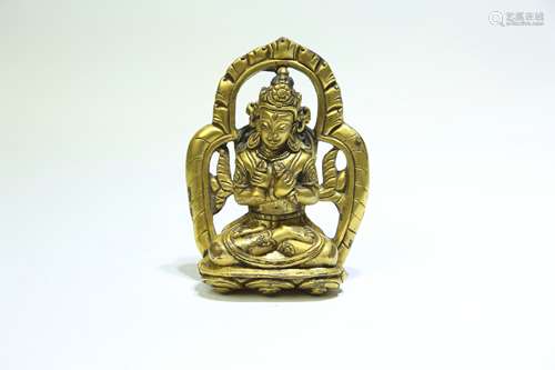 A Chinese Gilt Bronze Buddha